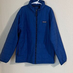 Patagonia Kids Youth Puffer Jacket in Vibrant Blue Size 12
